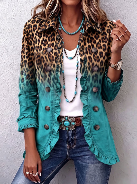 Blazer, Leopardmønster, Farveovergang