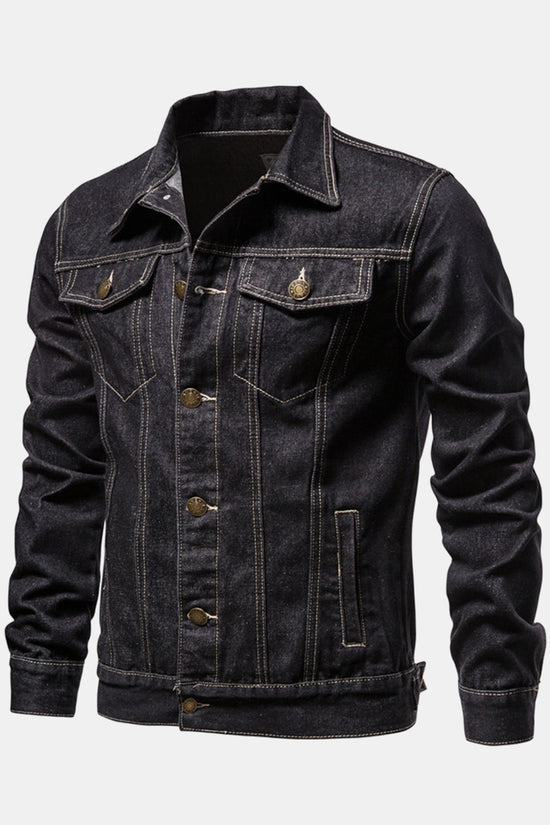 Vasket denimjakke