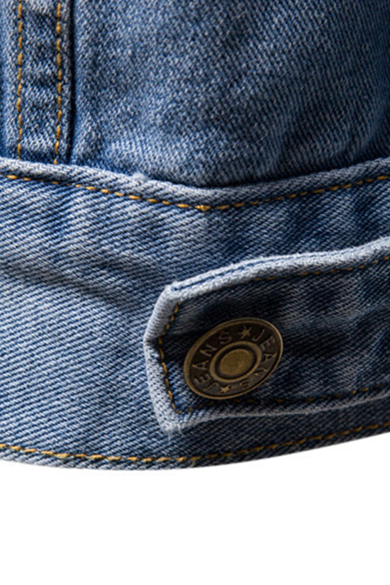 Vasket denimjakke