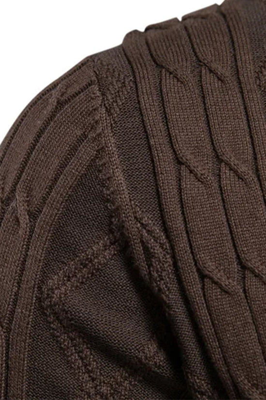 Geometrisk Jacquard Vest med Sjalekrave