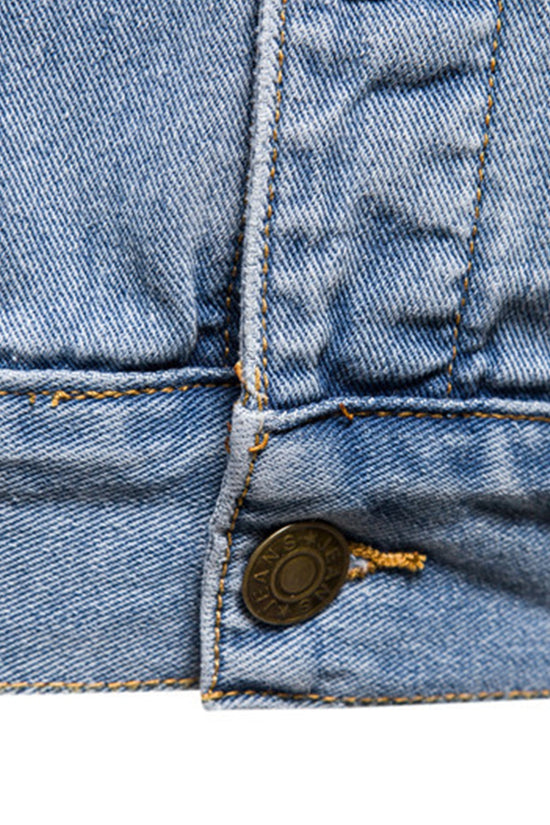 Vasket denimjakke