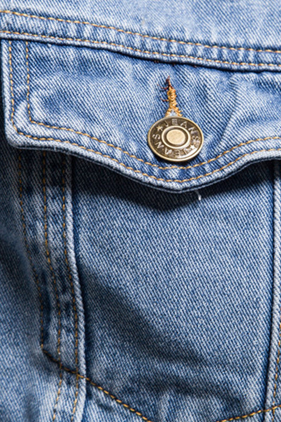 Vasket denimjakke
