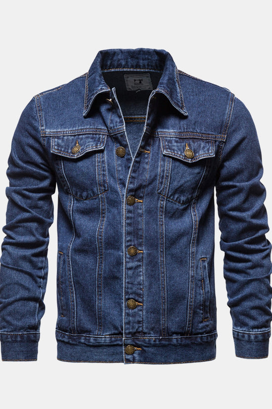 Vasket denimjakke