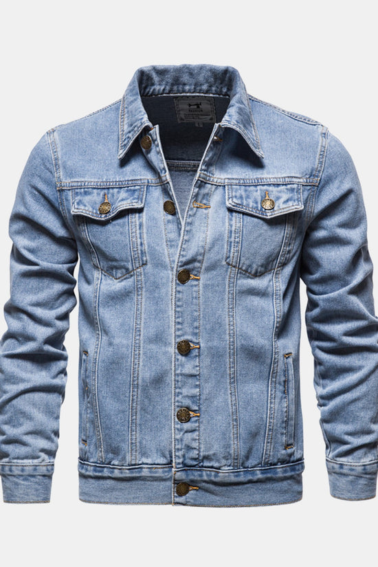 Vasket denimjakke