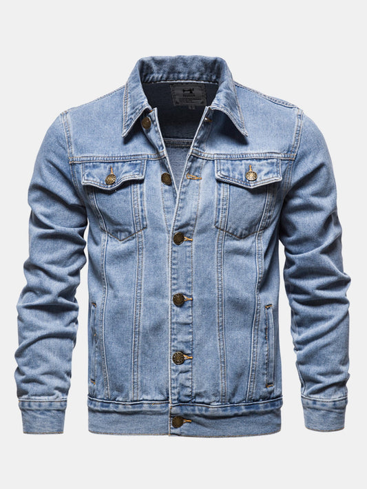 Vasket denimjakke