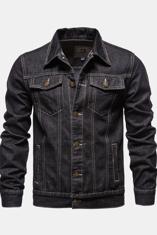 Vasket denimjakke