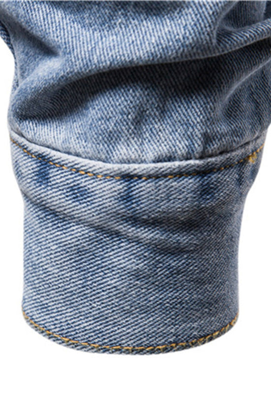 Vasket denimjakke