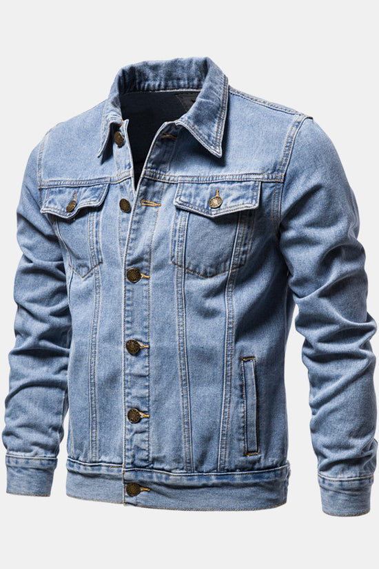 Vasket denimjakke