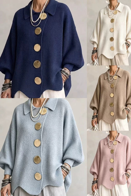 Cardigan, Lapel-Krave, Knaplukning