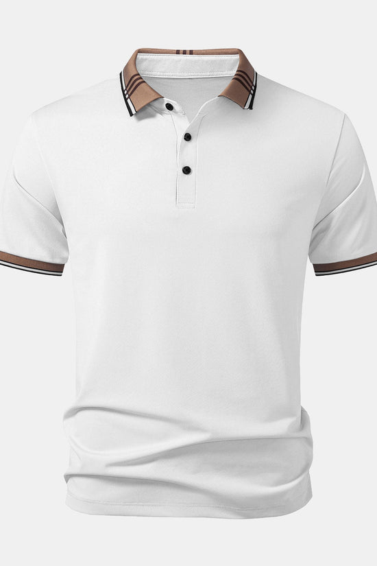 Kontrast Stribet Krave Polo