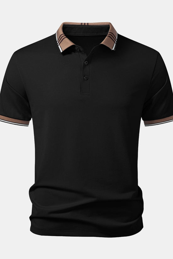 Kontrast Stribet Krave Polo