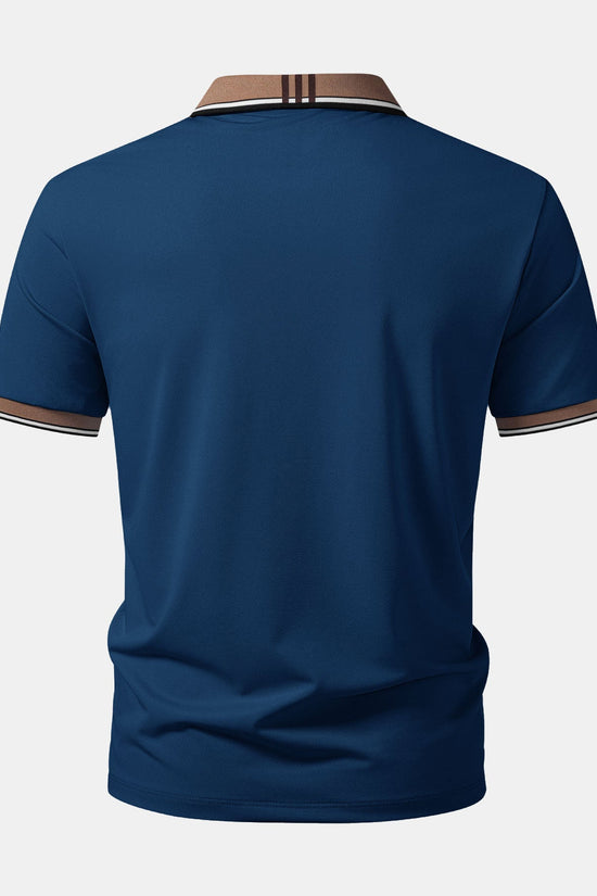 Kontrast Stribet Krave Polo