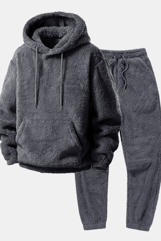 Basic Teddy Hoodie & Teddy joggerbukser