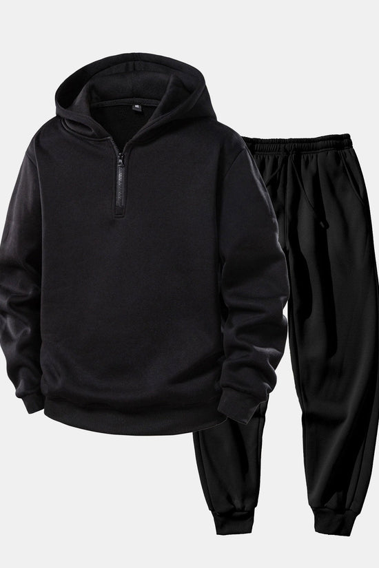 Hoodie med Kwartrits & Joggingbukser