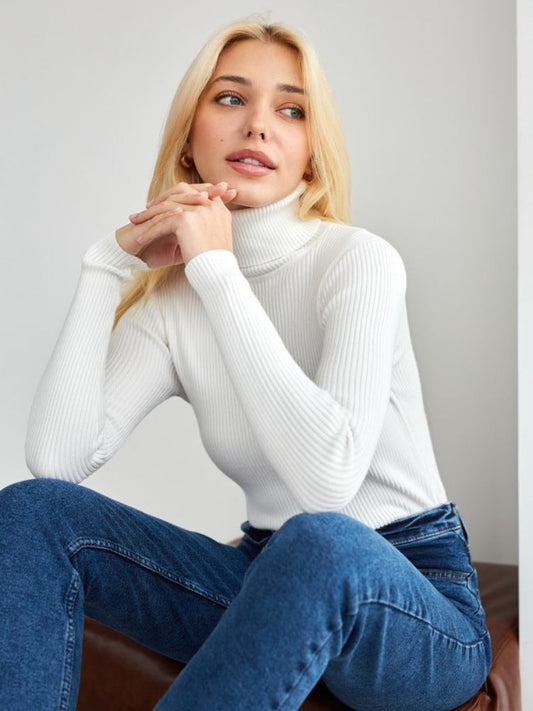 Dame Klassisk Turtleneck - Tidsløs Design
