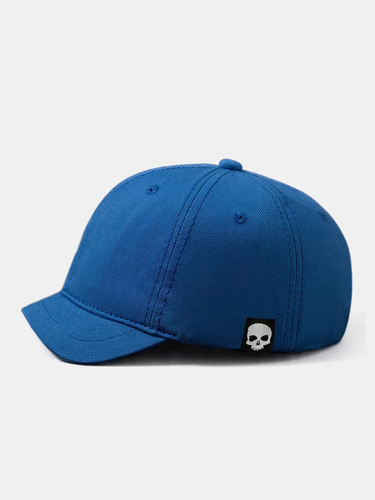 Stof Patch Dødningehoved Mønster Baseballcap Mode Korte Skygge Cap Udendørs Rejser Ferie Casual Hat
