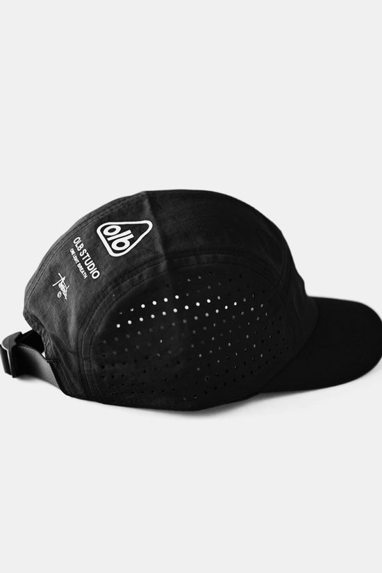 Hurtigttørrende Perforeret 5-Panel Kasket | Åndbar Trykt Logo Justerbar Sportskasket