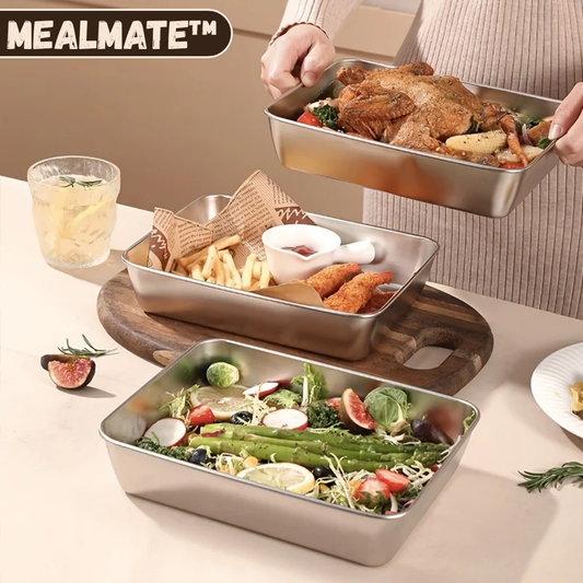MealMate™ Lufttæt Stålbox til Opbevaring af Mad
