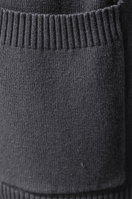 Cardigan med Lommer, Ensfarvet, Bomuld