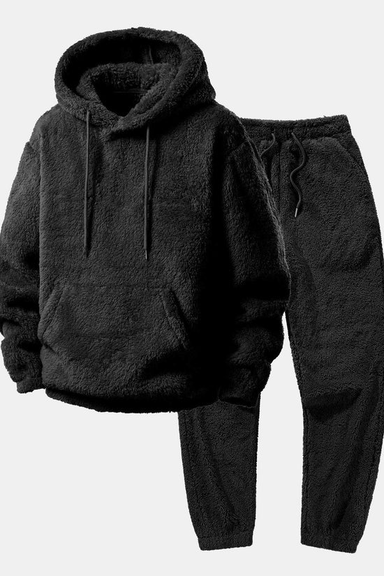 Basic Teddy Hoodie & Teddy joggerbukser