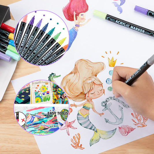 Acrylmaling Markerpen voor Creatieve Kunstprojecten