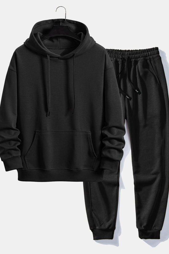 Basic afslappet hoodie & joggingbukser