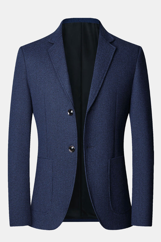 Wol Look Fijn Ruit Blazer