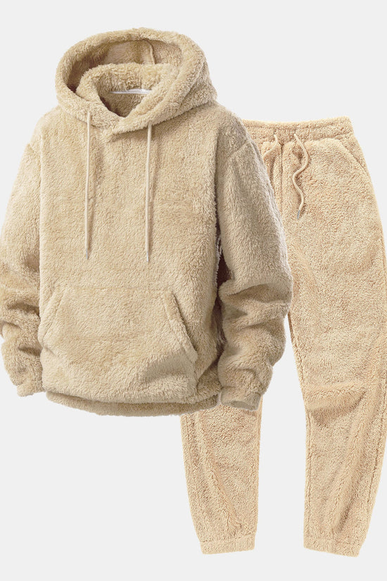 Basic Teddy Hoodie & Teddy joggerbukser