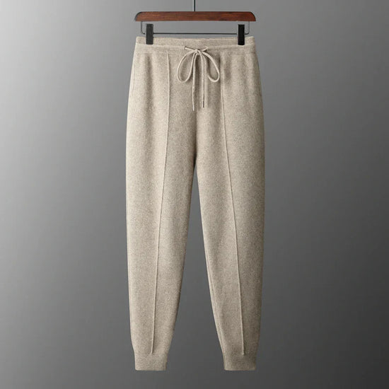 Herre Cashmere Bukser, Skræddersyet Pasform, Åndbar