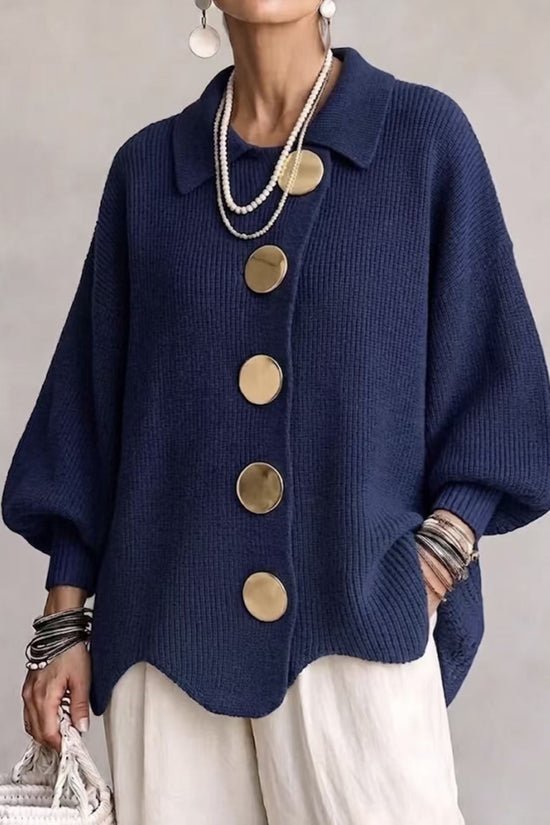Cardigan, Lapel-Krave, Knaplukning