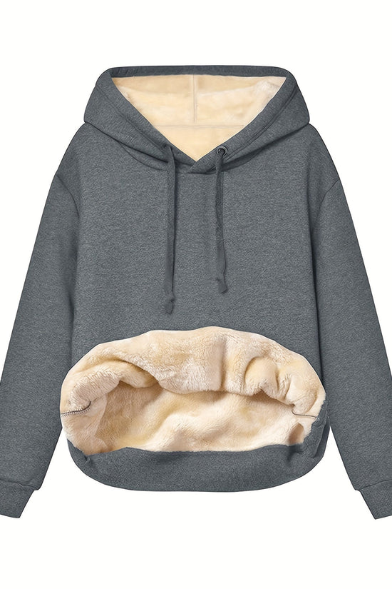 Komfortabel Fleece Hættetrøje til Kvinder