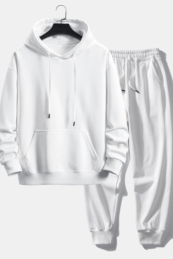 Basic afslappet hoodie & joggingbukser