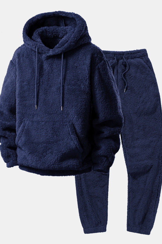 Basic Teddy Hoodie & Teddy joggerbukser