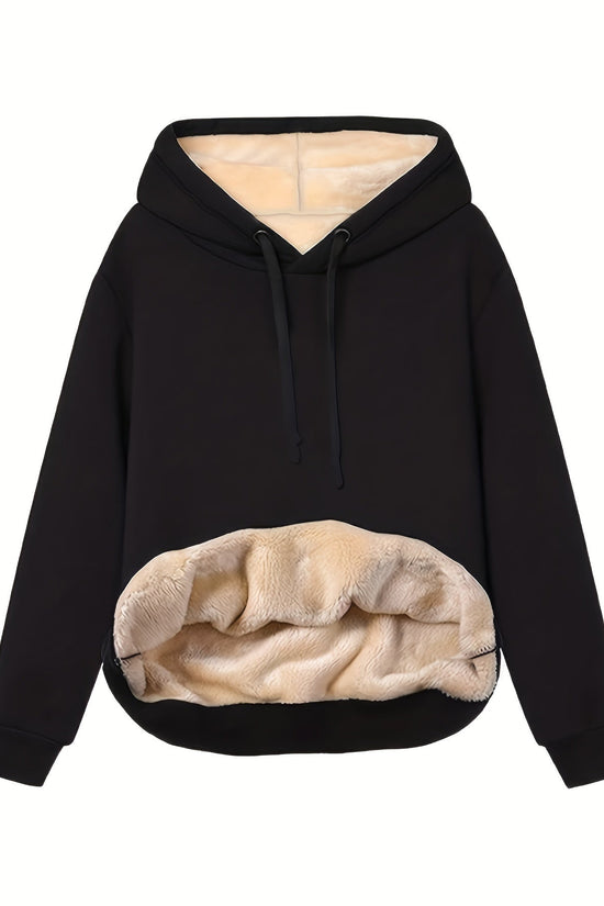 Komfortabel Fleece Hættetrøje til Kvinder