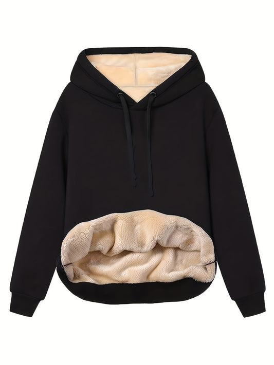 Komfortabel Fleece Hættetrøje til Kvinder