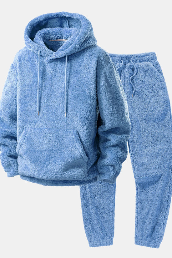 Basic Teddy Hoodie & Teddy joggerbukser