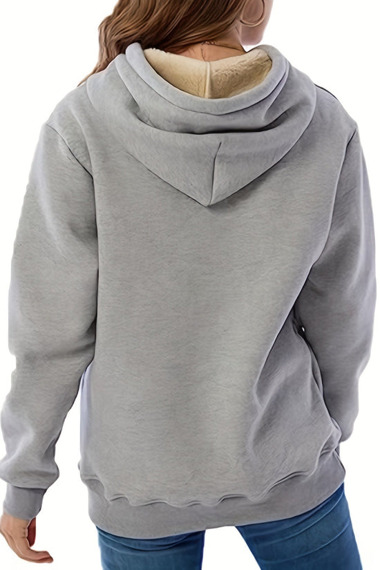 Komfortabel Fleece Hættetrøje til Kvinder