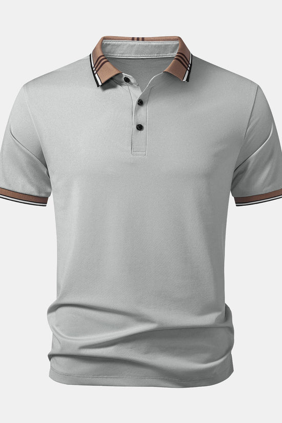 Kontrast Stribet Krave Polo