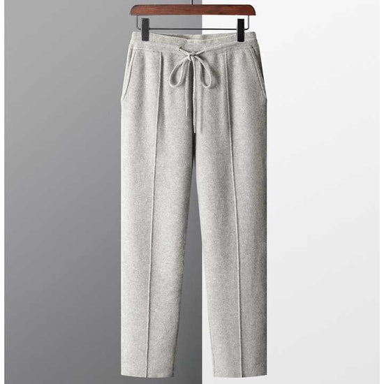 Herre Cashmere Bukser, Skræddersyet Pasform, Åndbar