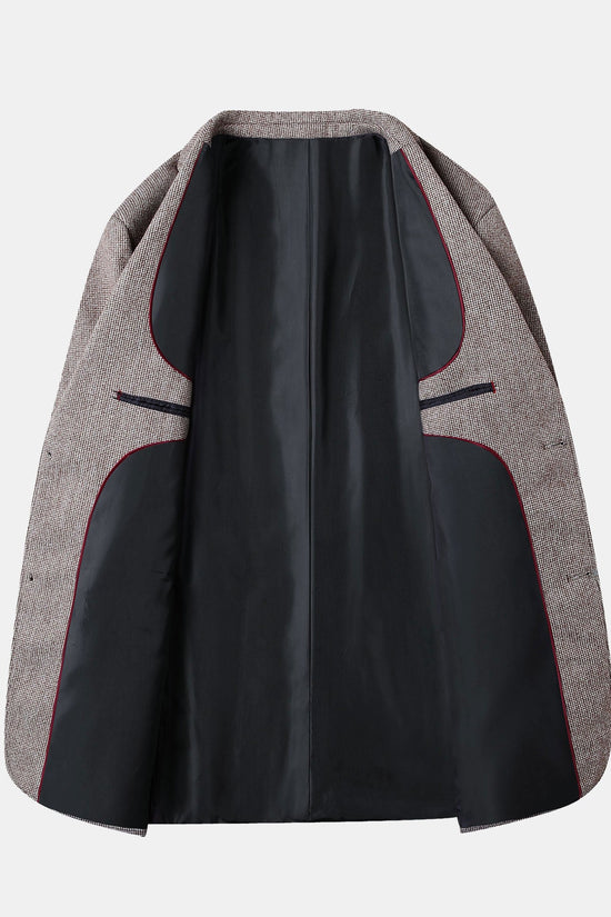 Wol Look Fijn Ruit Blazer