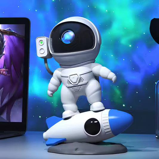 Astronaut Projektionslys med Stjerner og Galaxy Effekter til Børn