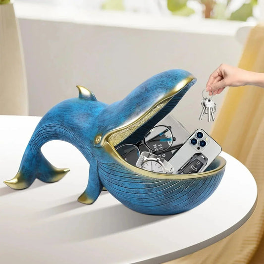 Hval catchall skål | Elegant opbevaring til nøgler og småting