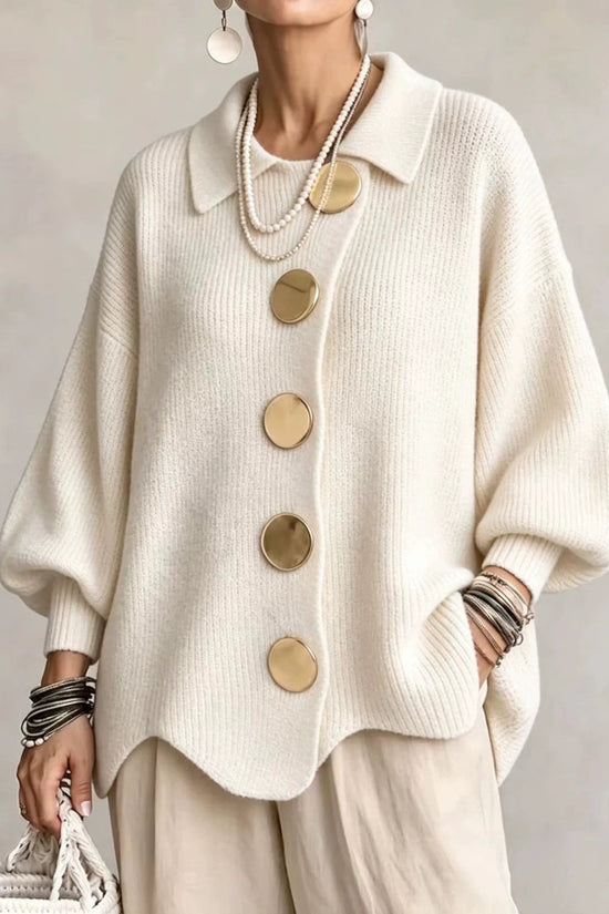 Cardigan, Lapel-Krave, Knaplukning