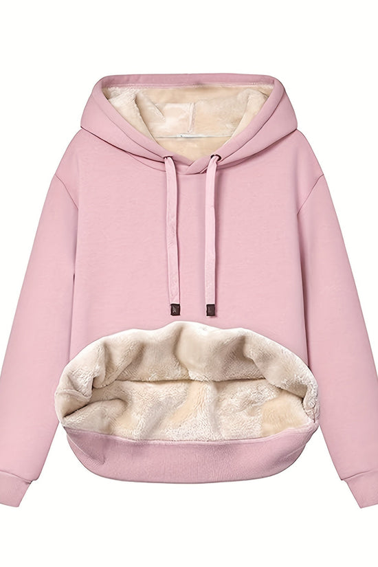 Komfortabel Fleece Hættetrøje til Kvinder