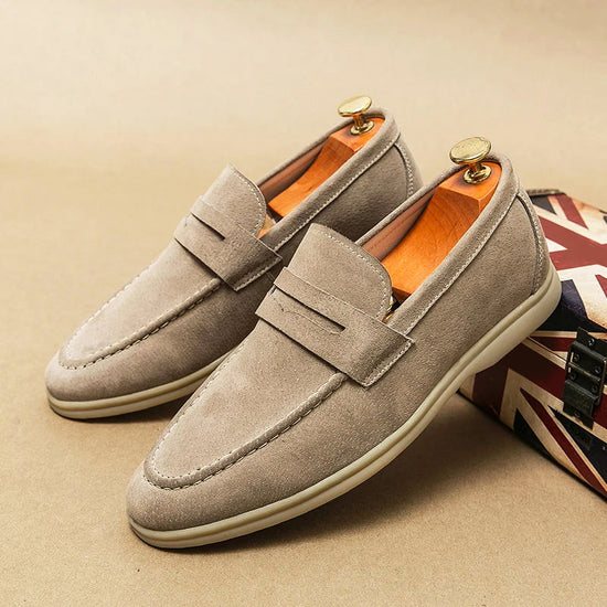 Elegant Suede Loafers from Firenze