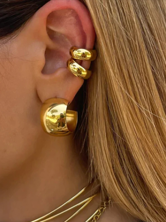 Audrey Chunky Gold Ear Cuff