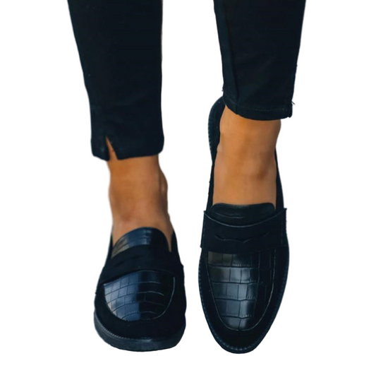 Chic Komfortable Damen Leder Loafers