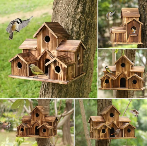 BirdHouseMax™ | Rumligt hængende fuglehus i holdbart materiale