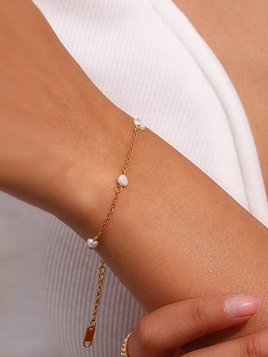 Cato Gold Freshwater Pearl Bracelet