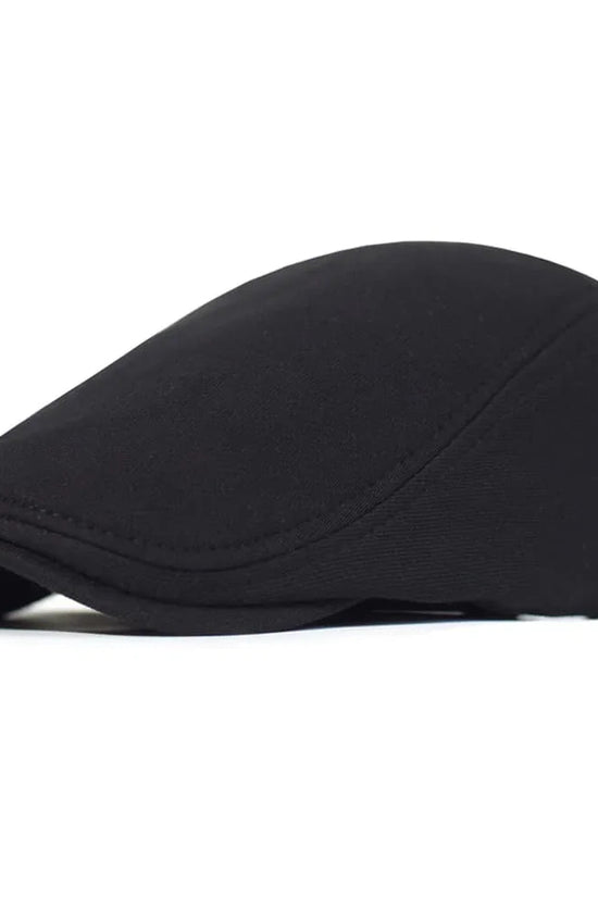 Stilfuld Ensfarvet Bomuld Flat Cap
